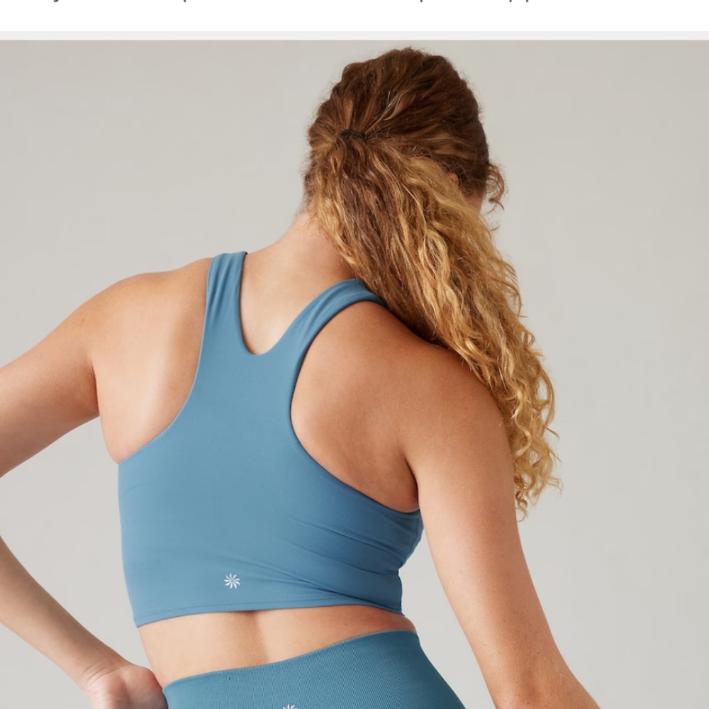 Athleta Conscious crop bra blue - Picture 3 of 4